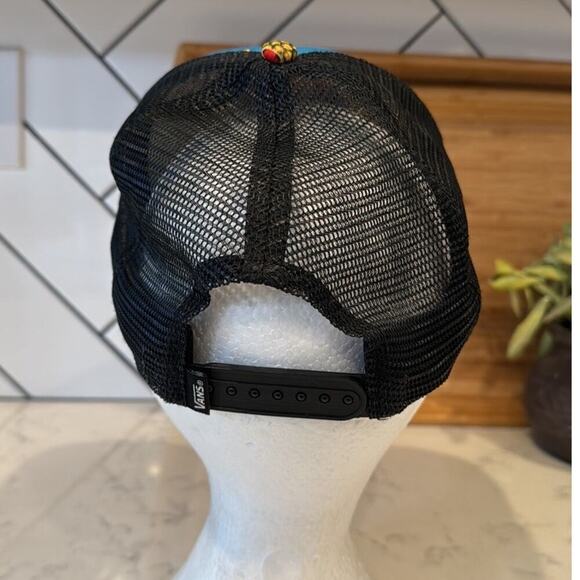 Vans Off the wall Men’s Classic patch pineapple print Skulls Blue snap back Hat - Picture 3 of 6